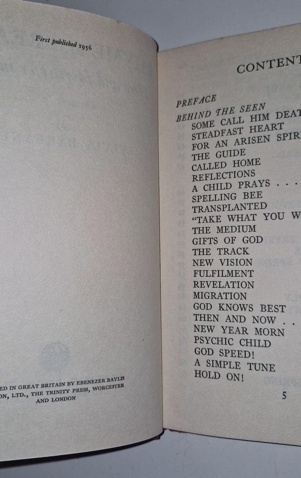 Rhyme And Reason Here Hereafter In Verse Barbanell Sylvia 1956 Psychic Book Club4