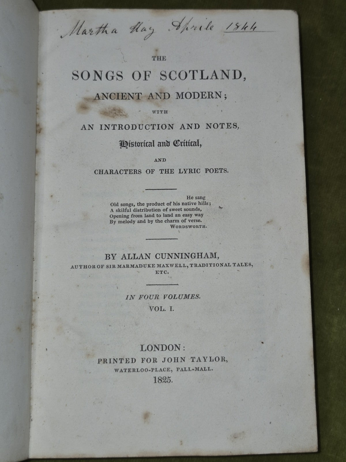 Songs of Scotland Ancient Allan Cunningham First Edition 1825 Complete Set7