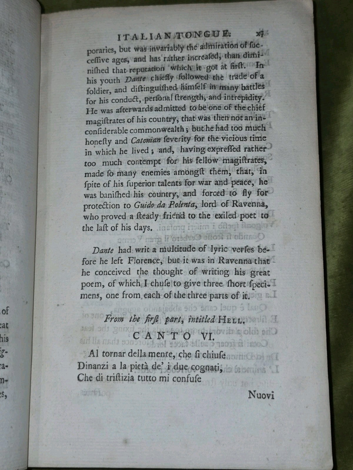 The Italian Library: An Account (1757) Guiseppe Baretti7