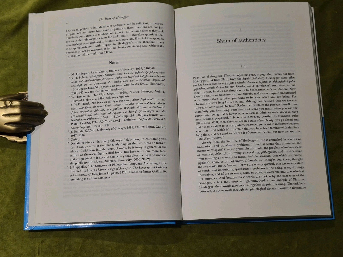 THE IRONY OF HEIDEGGER (CONTINUUM STUDIES IN CONTINENTAL) By Andrew Haas5