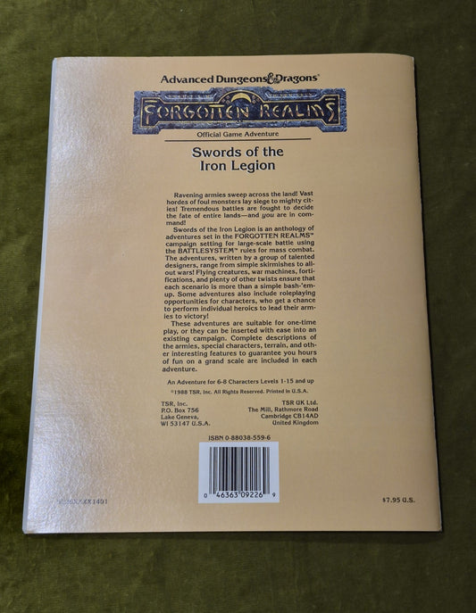 AD&D Forgotten Realms I14 Swords of the Iron Legion 9226 TSR 19881