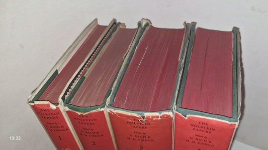 The Holstein Papers 4 Volume Hardback 1st Edition Set With Dust Jacket 1955 631