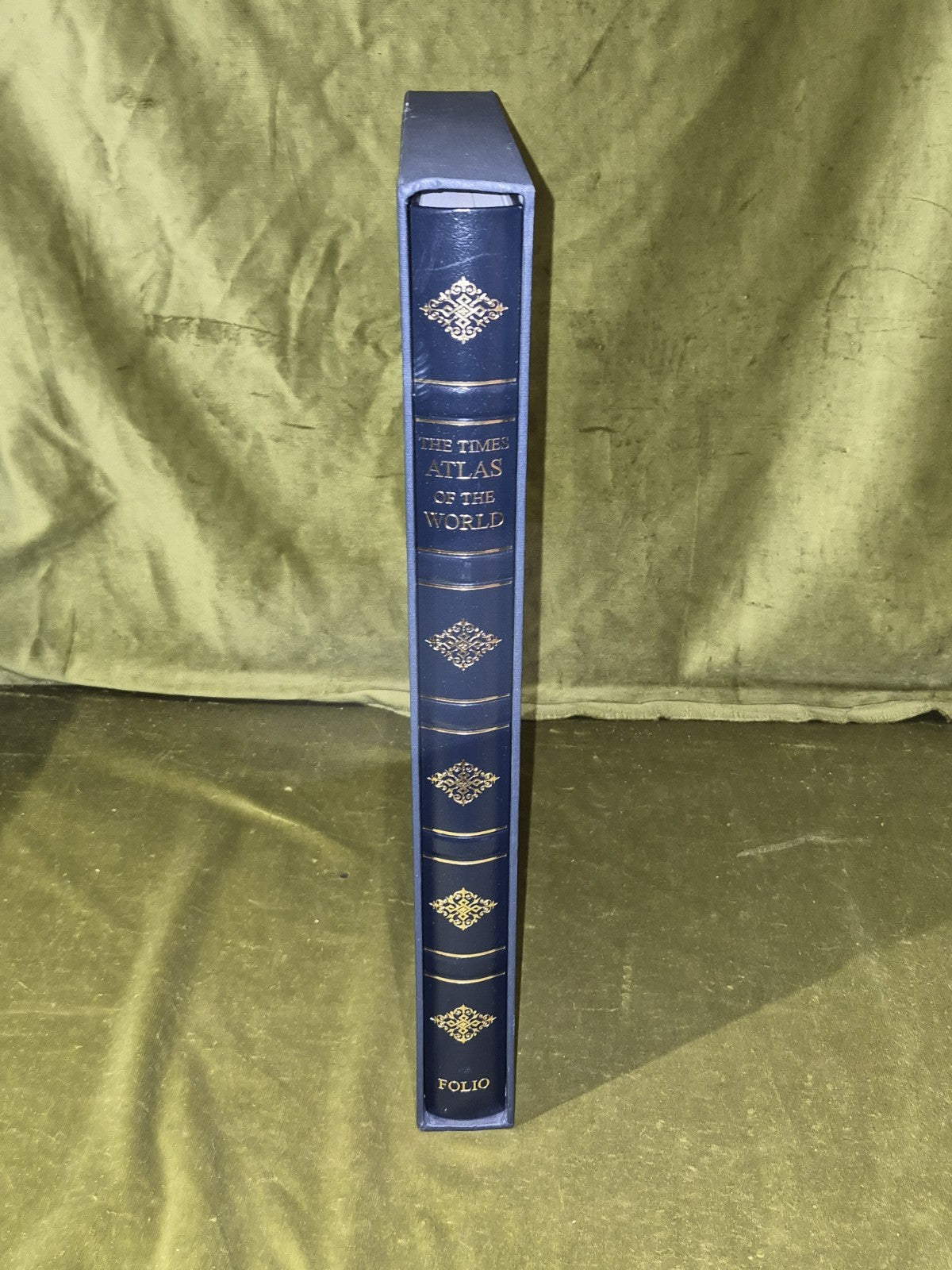 Folio Society TIMES ATLAS OF THE WORLD Leather Slipcase Illustrated 200511