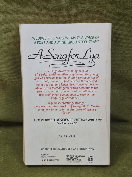 A Song For Lya George R R Martin 1978 First Paperback Edition1