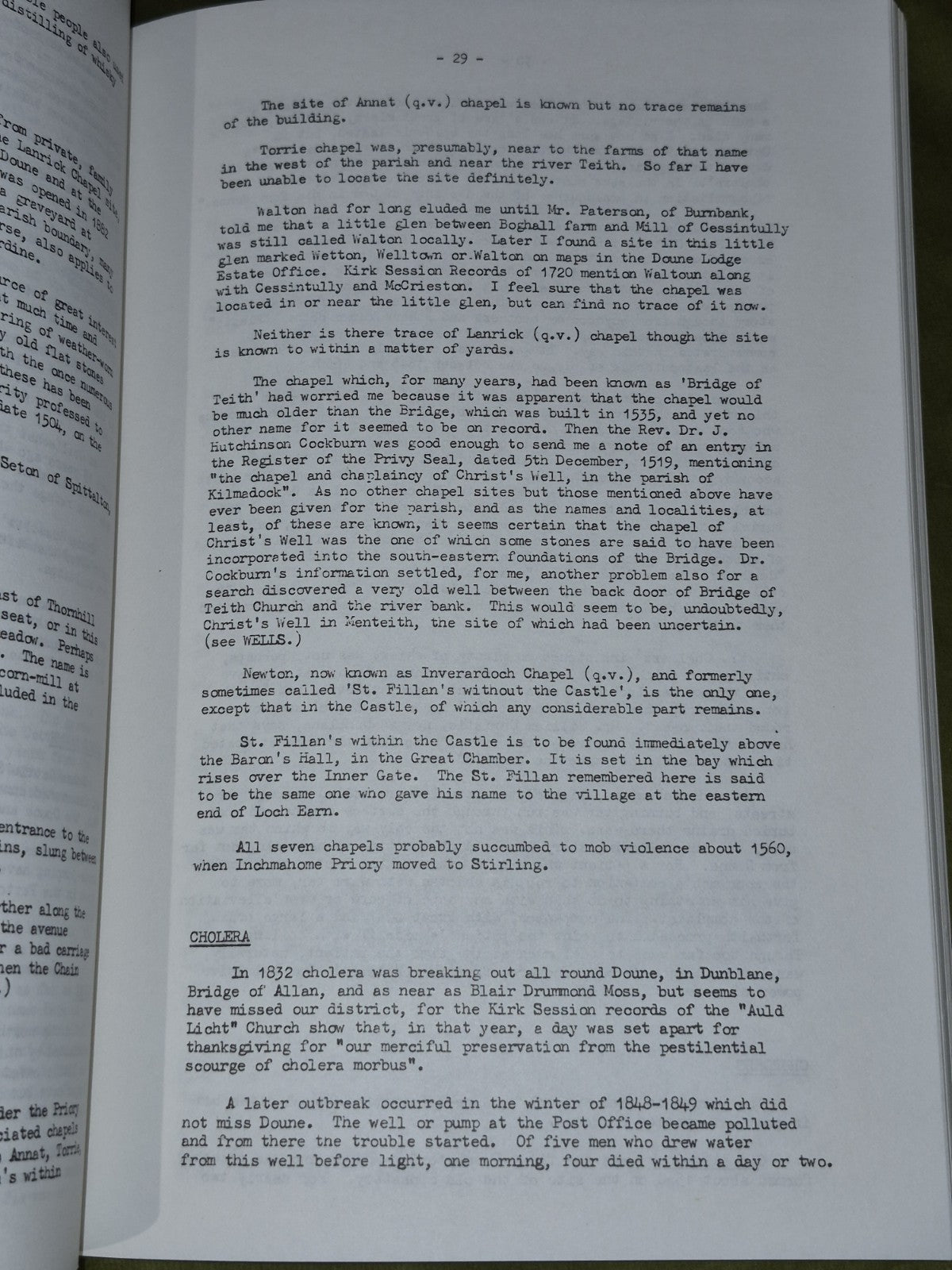 Doune: Historical Notes (1985) Mackay5