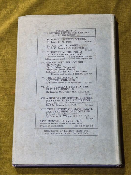 The History of Mathematical Teaching in Scotland - Duncan K Wilson1