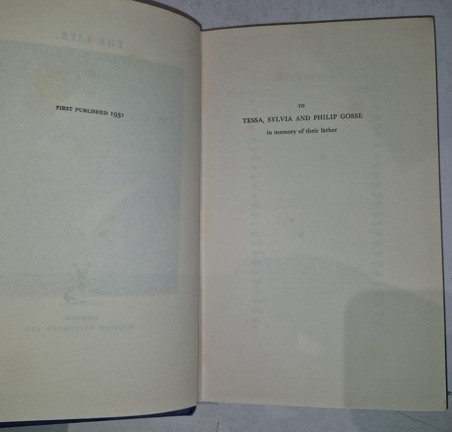 The Life and Letters of Sir Edmund Gosse. Even Charteris. Heinemann 1931. 1st Ed2
