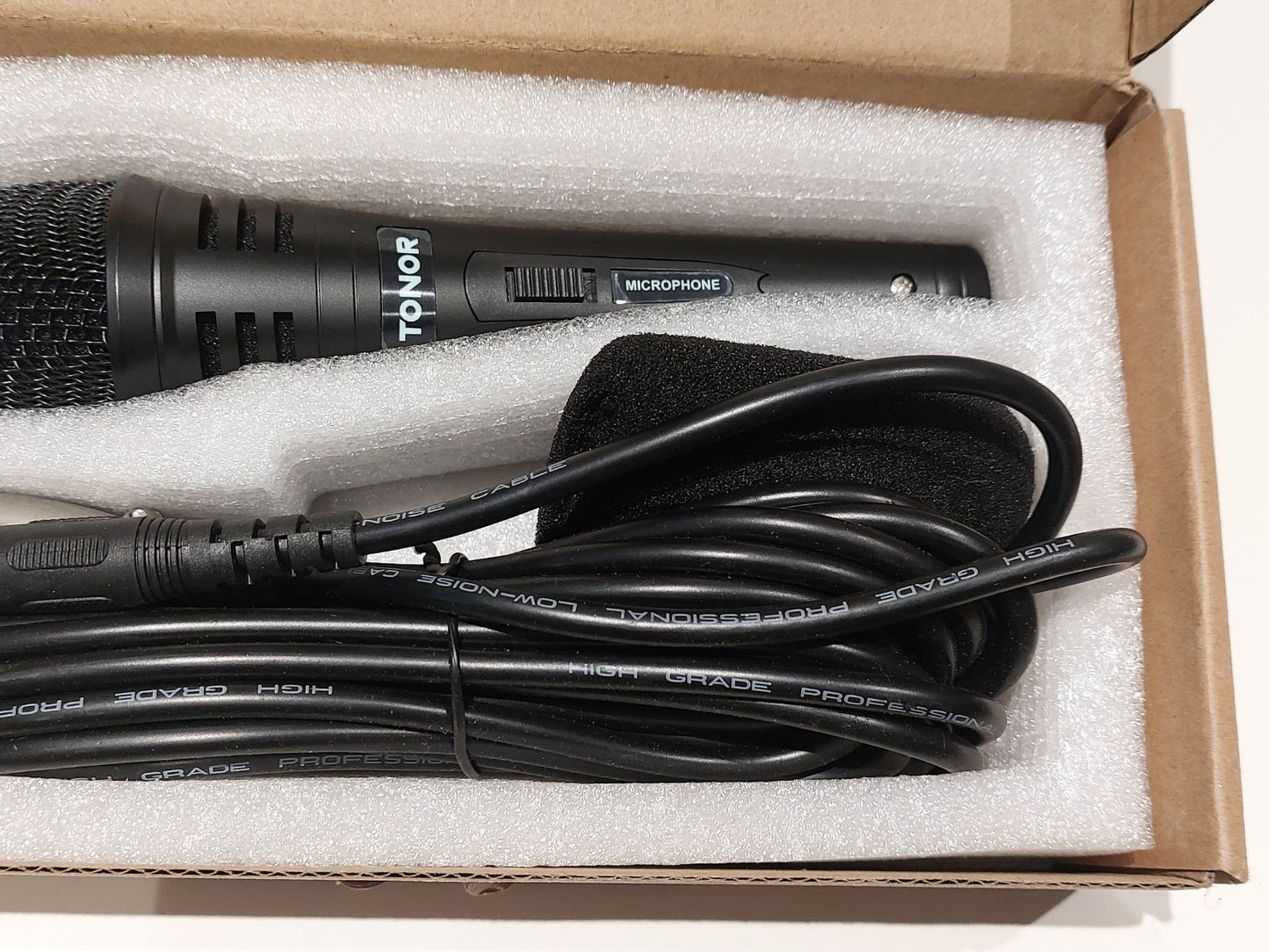 TONOR K1 Dynamic Metal Karaoke Microphone for Singing with 16.4ft XLR Cable3