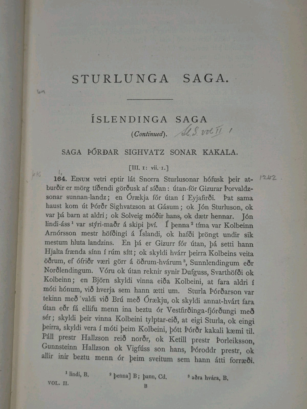 Sturlunga Saga Islendinga Saga Lawman Sturla Thordsson 1878 With Map7