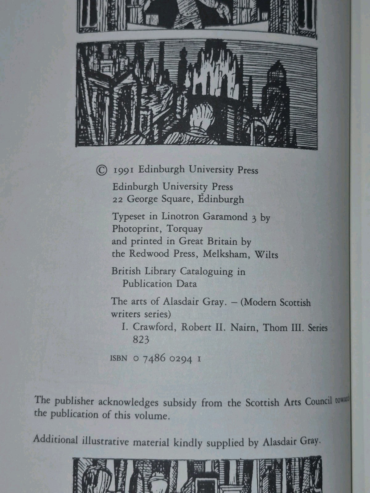 Robert Crawford The Arts of Alasdair Gray - 1st Edition 5