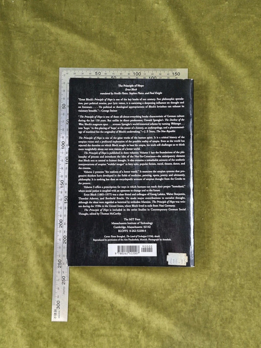 The Principle of Hope, Vol. 2 - Ernst Bloch , MIT Press 1959 PB1