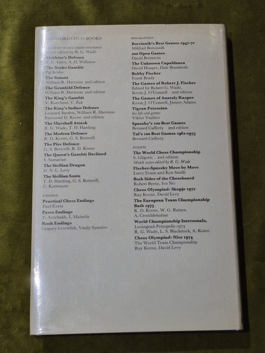 ALEXANDER ALEKHINE By A Kotov - 1975 1st edition Hardcover with dust jacket1