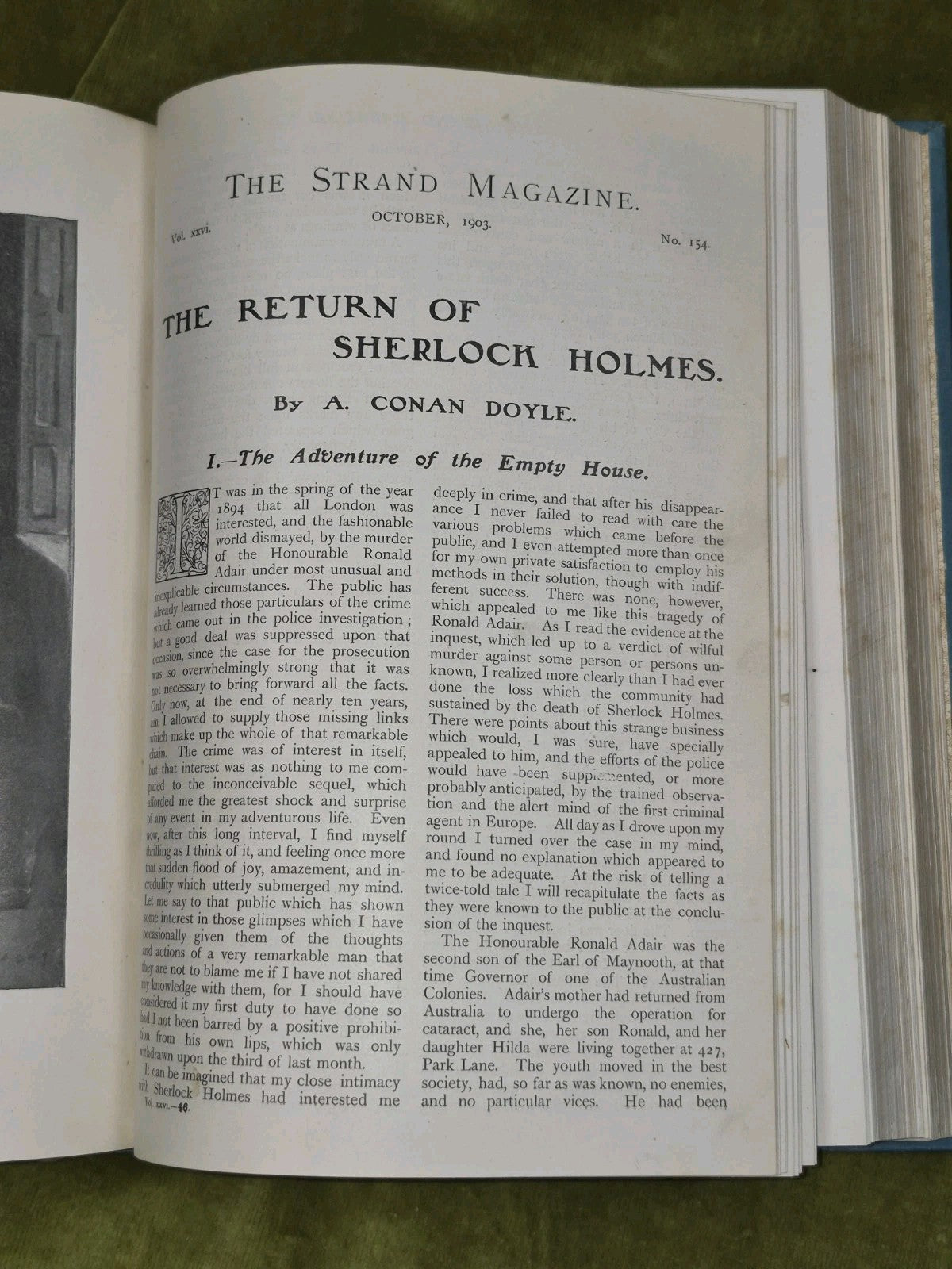 Strand Magazine 1903 Sherlock Holmes True First Edition Vol 26 July Dec XXVI 4