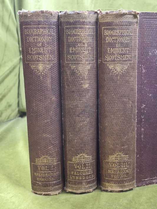 A Biographical Dictionary of Eminent Scotsmen Thomas Thomson 1868 Blackie1