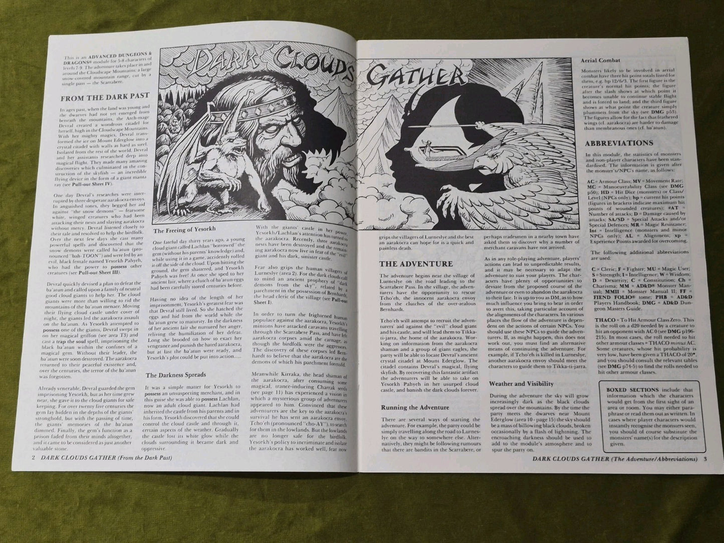 Advanced Dungeons & Dragons - Dark Clouds Gather - UK7 - 9151 - 19852