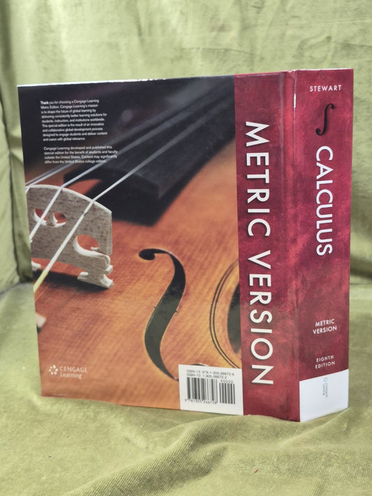 James Stewart Calculus Metric Version 8E 2016 Hardback1