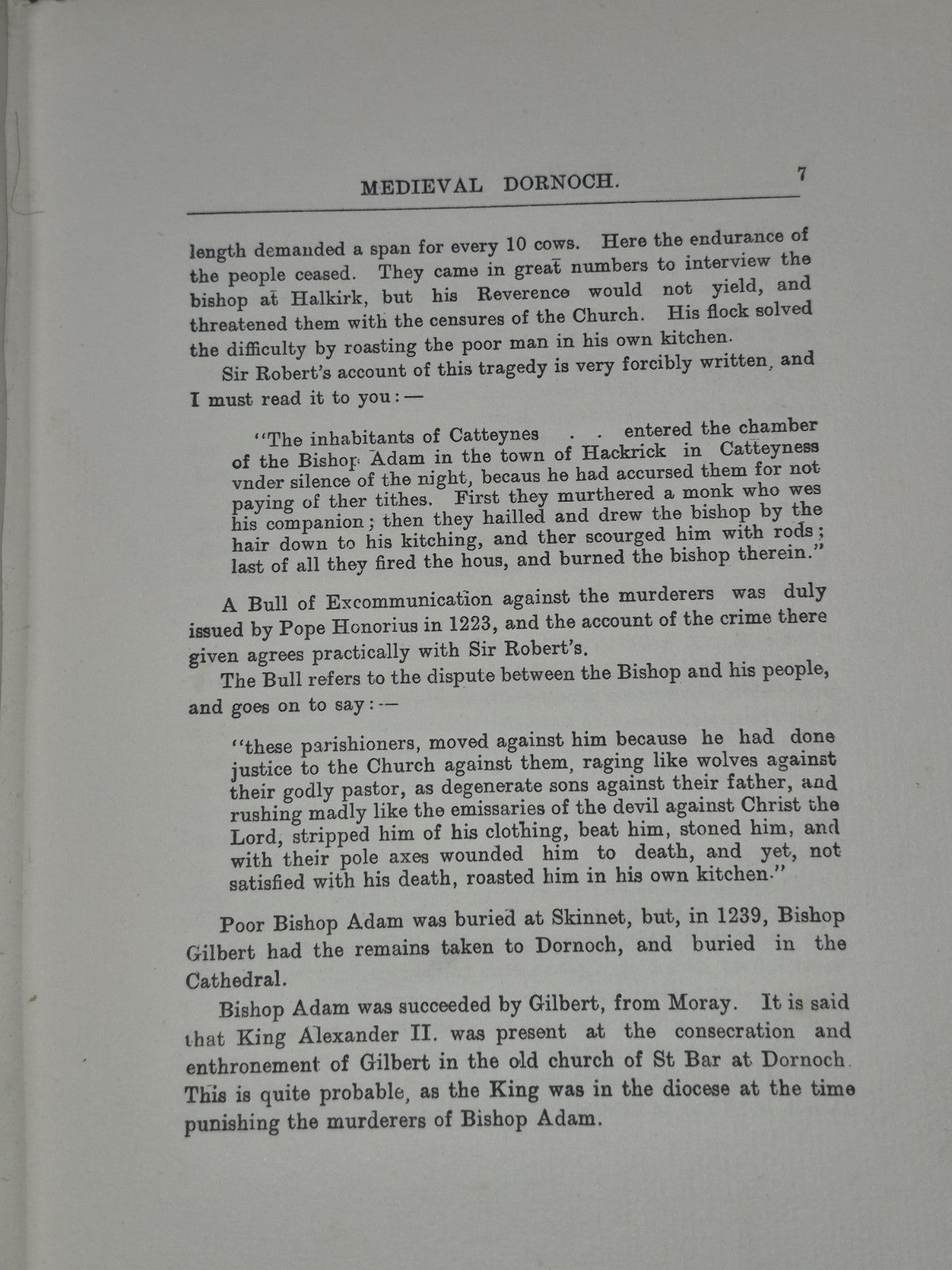Old Dornoch its Traditions and Legends Lady Millicent Hawes 1920 Dingwall8