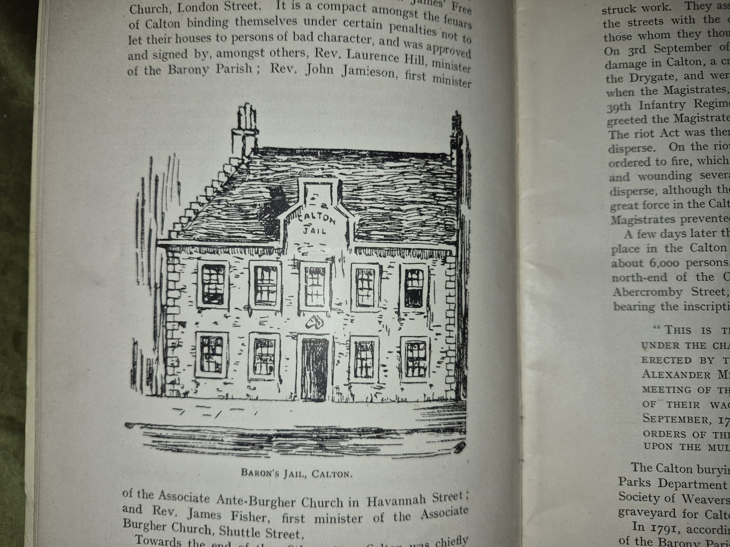 The Story Of The Burgh Of Calton By Superintendent John Ord - 1912 Booklet 5