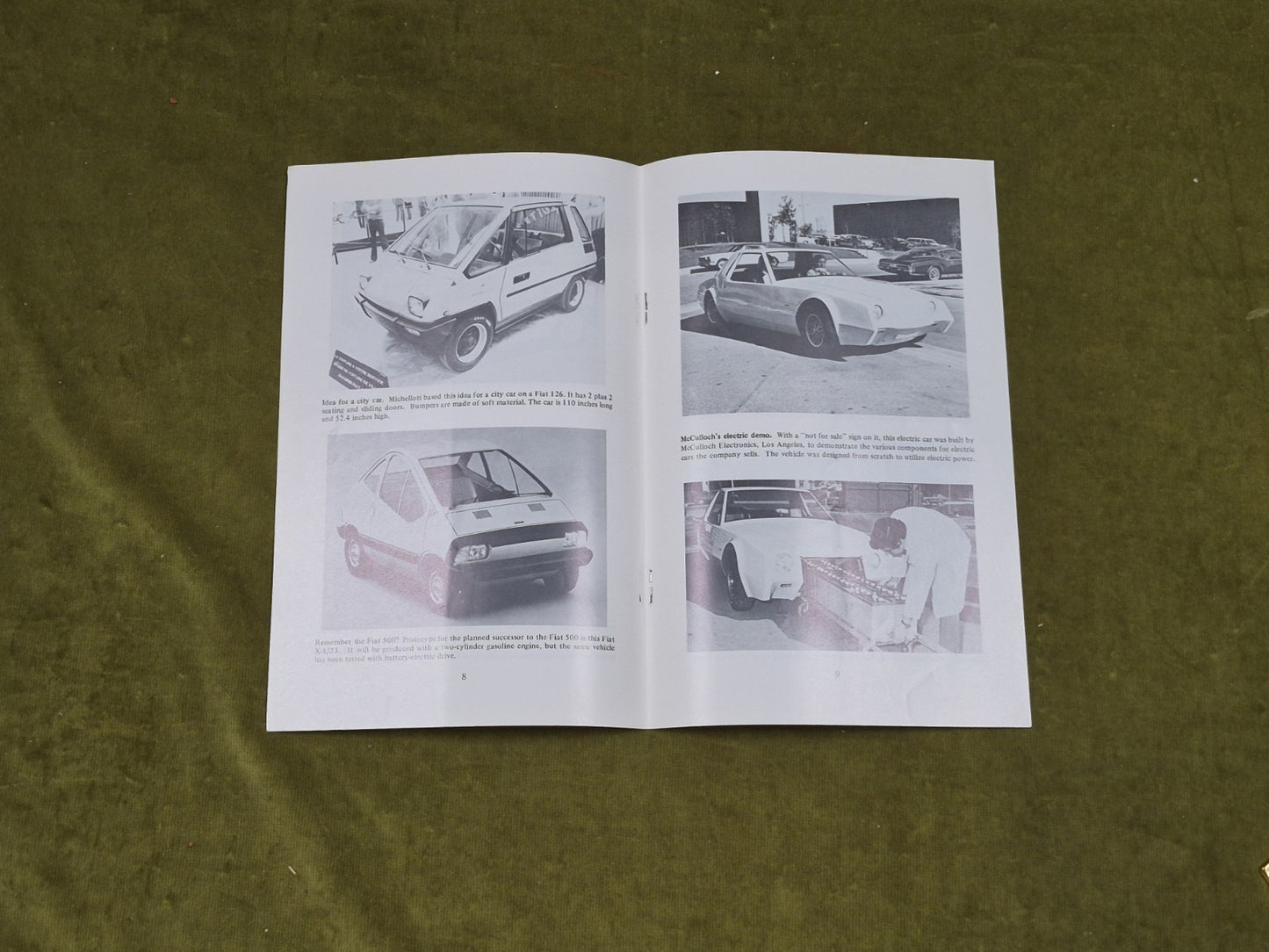 The Consumer's Electric Car - Ernest H. Wakefield , Ann Arbor + Pamphlet 1977 DJ9