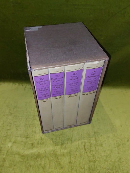 The History of the Plantagenets by Thomas B. Costain (1962) 4 Vol Set - Slipcase1