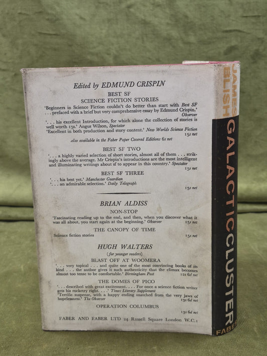 James Blish Galactic Cluster First Edition 19601