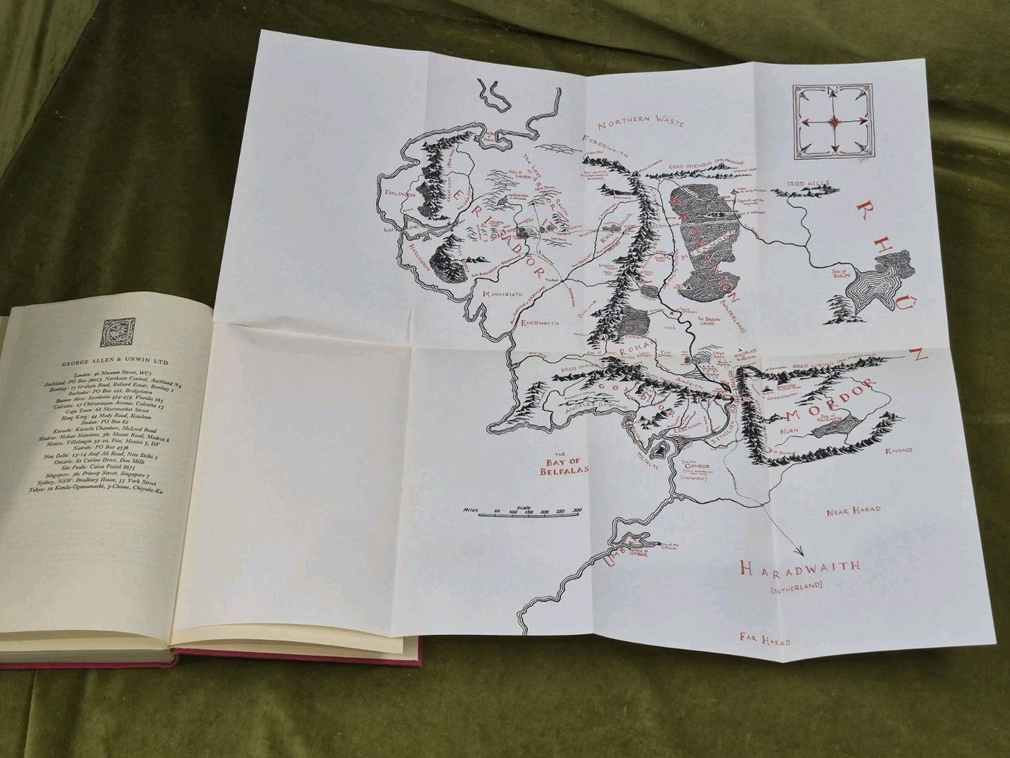 The Fellowship of the Ring Second Edition Second Impression 1967 Tolkien HB DJ8
