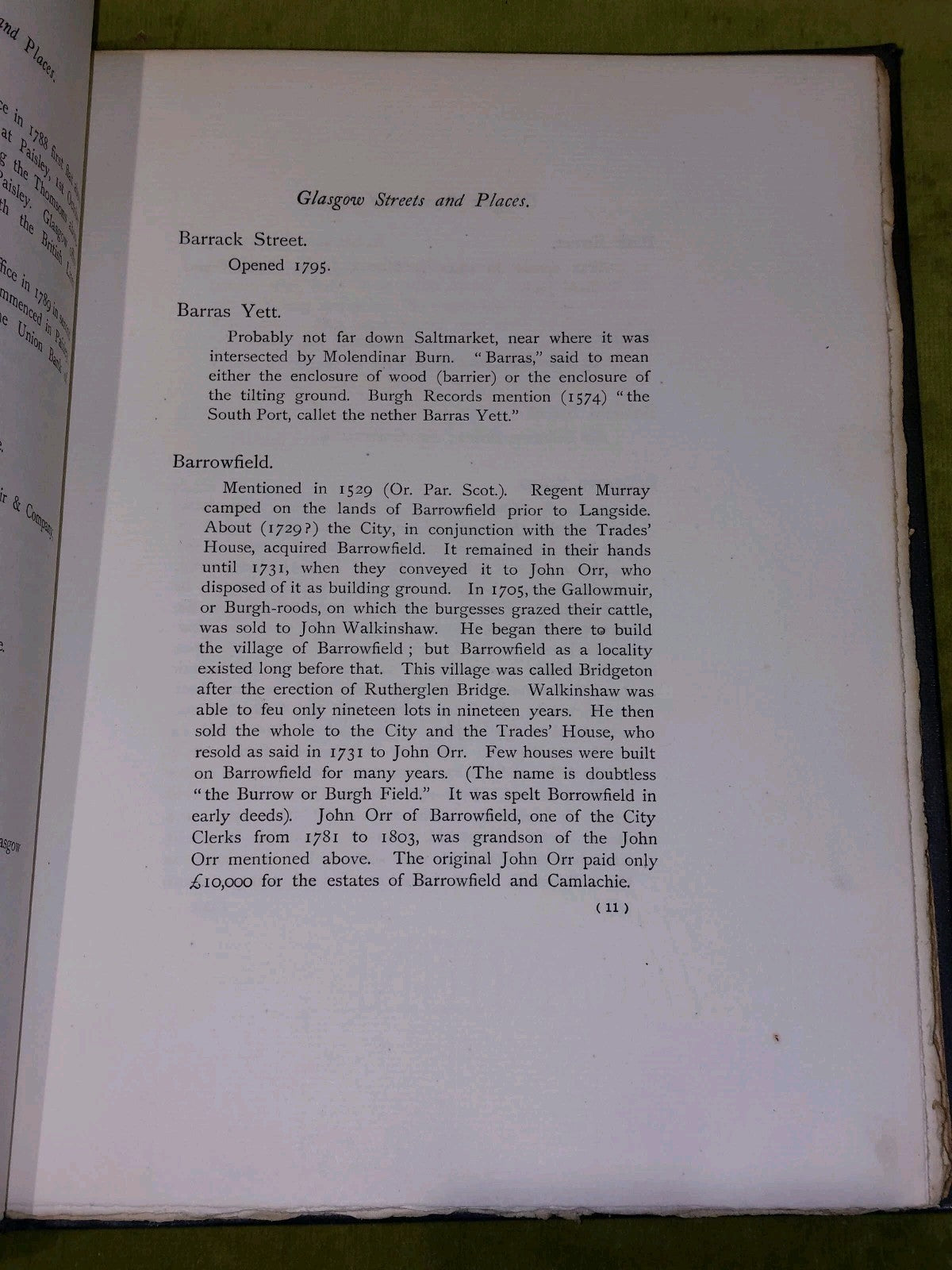 Glasgow Streets and Places Notes and Memoranda By The Late James Muir 1899 6