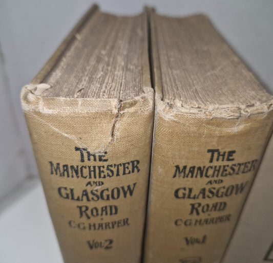 1907 THE MANCHESTER AND GLASGOW ROAD by HARPER VOLS I & II 33 PLTS GRETNA GREEN1