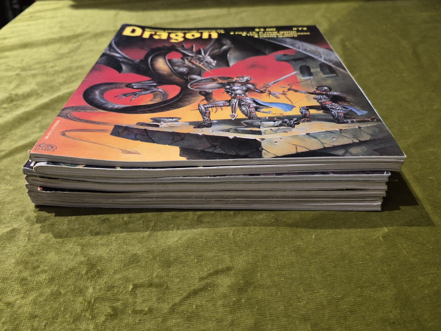 Lot Of 7 Dragon Magazines: Issues 72, 73, 82, 97,, 103, 104, 1072