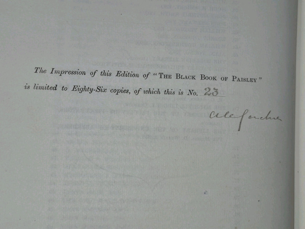 The Black Book of Paisley Scotichronicon 1885 David Murray 11