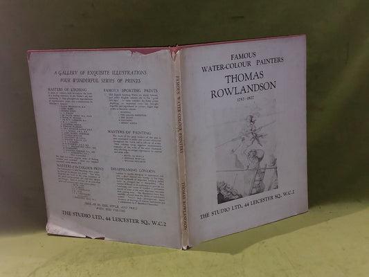 Famous Water-Colour Painters, Thomas Rowlandson The Studio Ltd 1st Ed HB DJ 19291