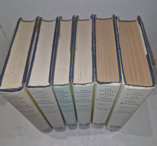 LETTERS AND PAPERS OF CHAIM WEIZMANN VOLUMES 1,3,4,5,6,7 Will Split.1