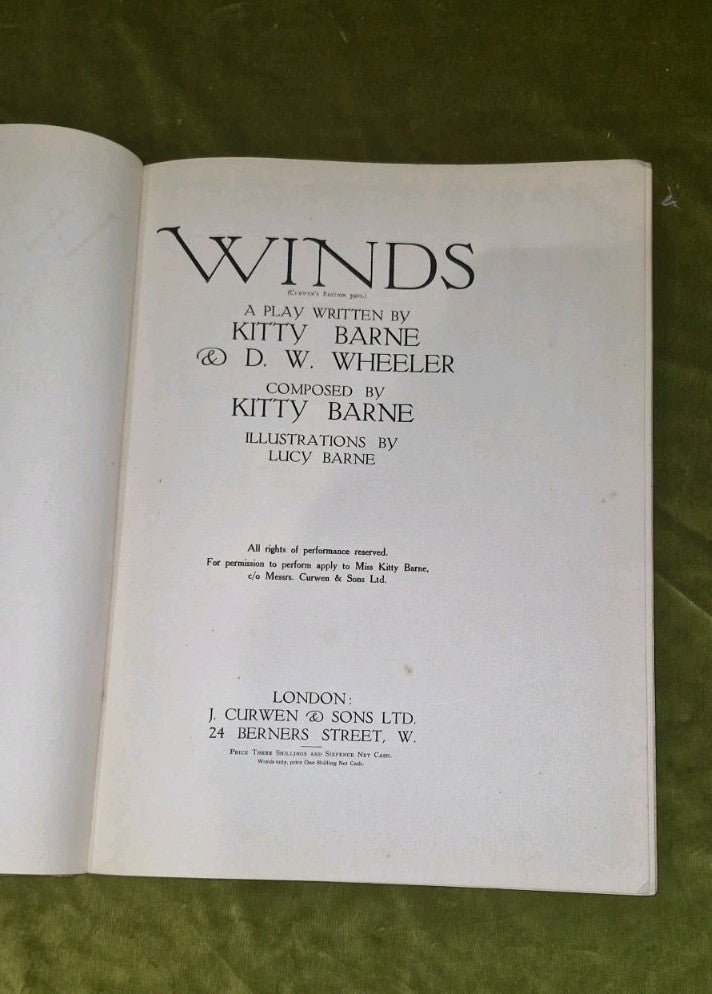 Kitty Barne - Celandine's Secret, Timothy's Garden, Winds, To-Morrow, Curwen Lot20