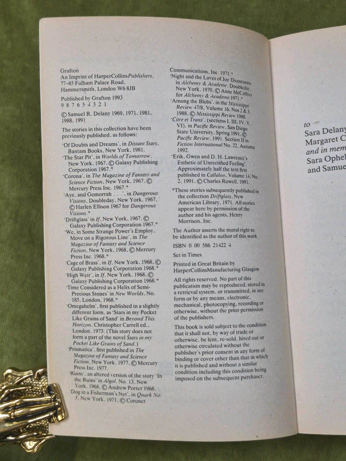 Samuel R Delany Driftglass/Starshards 1993 Grafton5