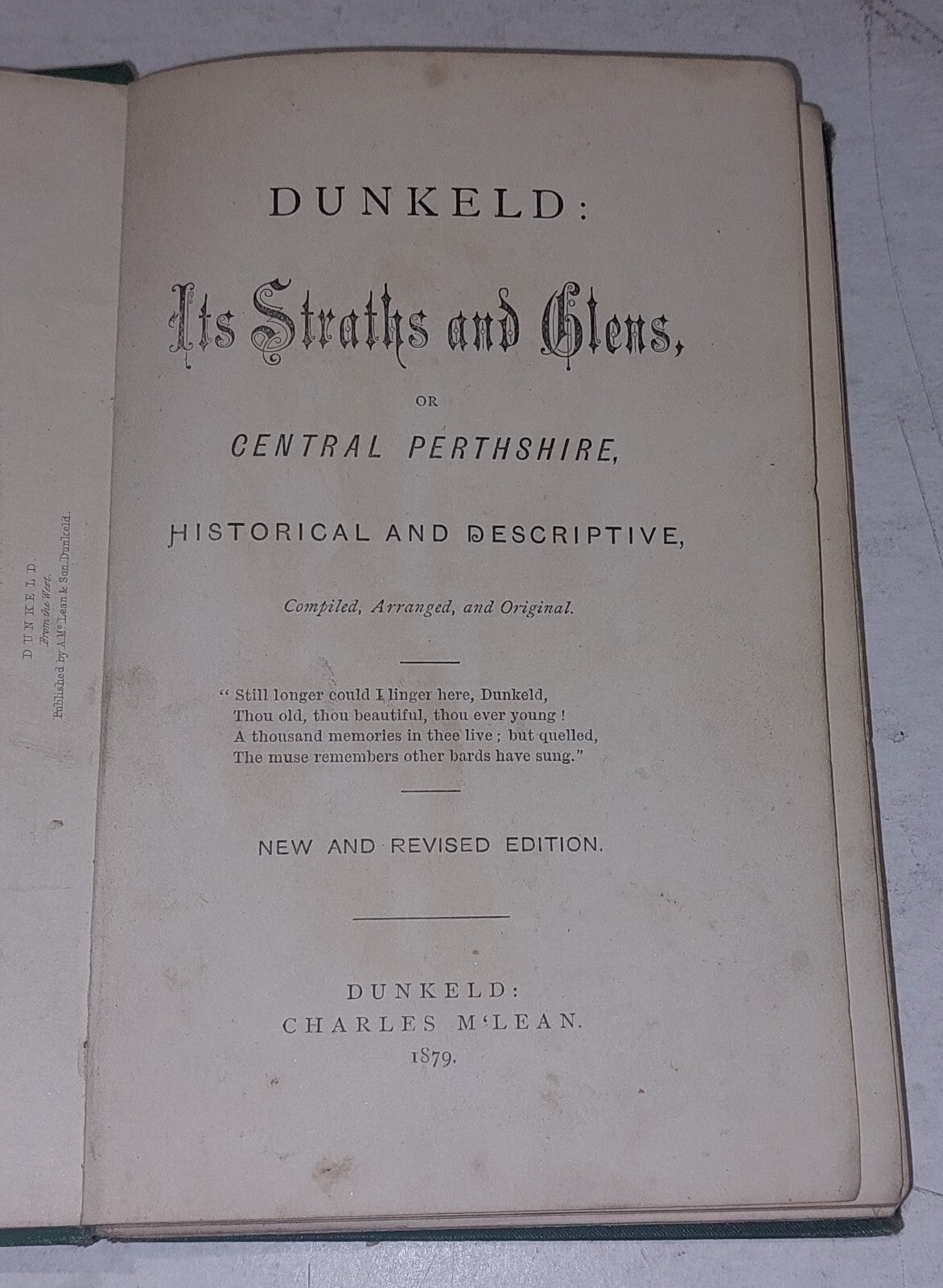 Dunkeld: Its Straths & Glens, Charles McLean 1879. 4