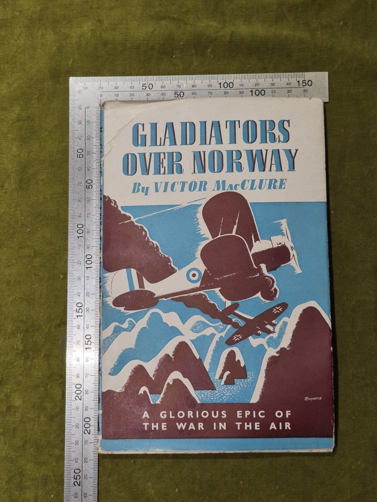 GLADIATORS OVER NORWAY by VICTOR MacCLURE 1st Edition 1942 VG4