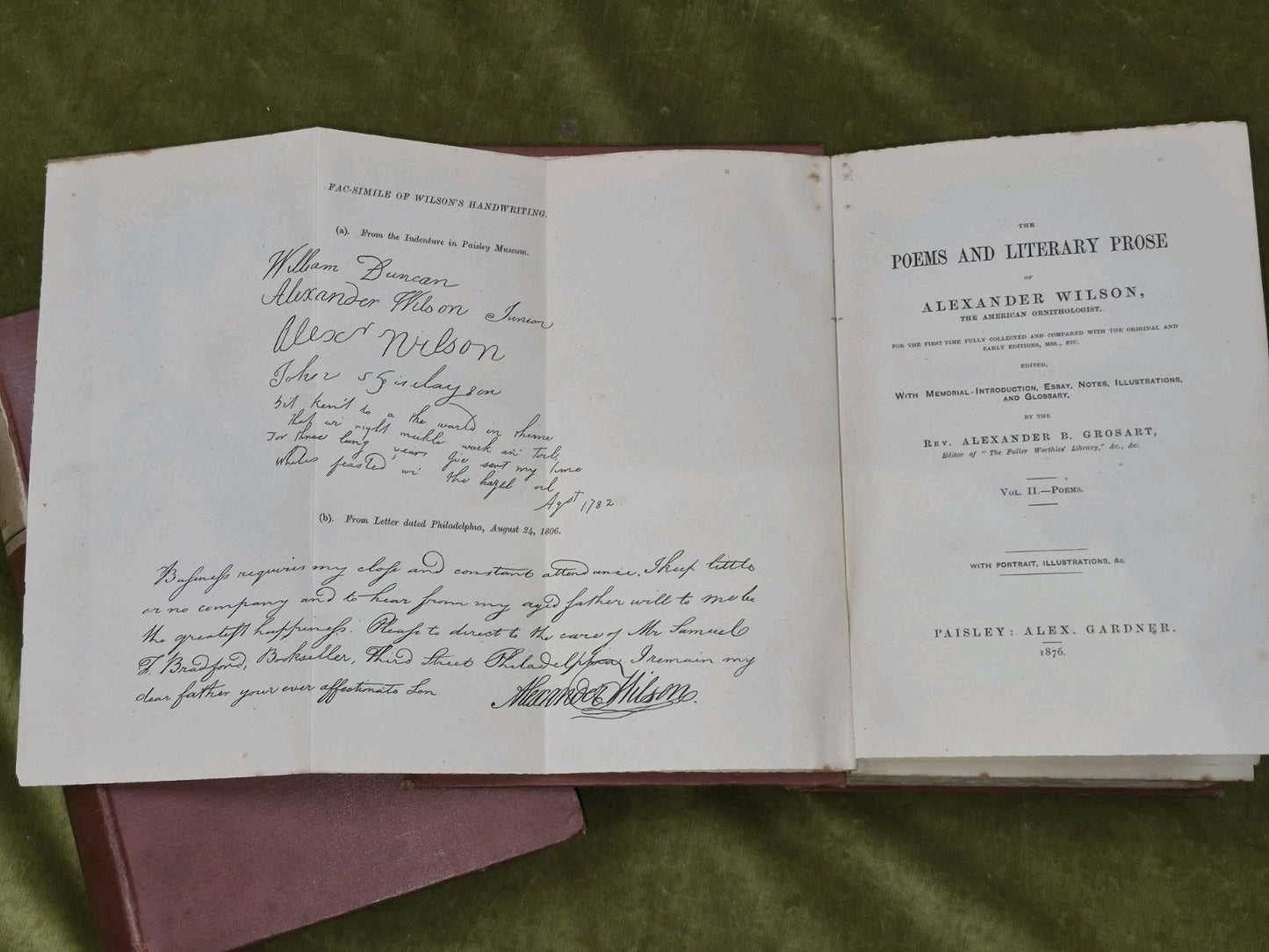 Poems and Literary Prose Alexander Wilson 1876 Alexander Grosart Paisley 7