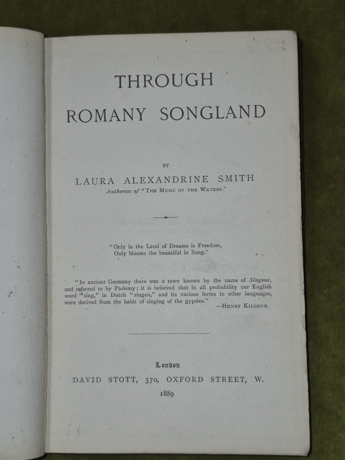 Through Romany Songland - Laura Alexandrine Smith 1889 David Stott - Gypsy Song4