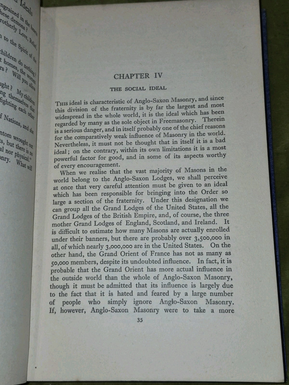 Freemasonry. It's Aims And Ideals. J S M Ward Hardback. 1923.5