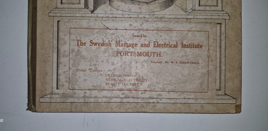 1921 Baillieres Atlas & Anatomy Of The Female Human Body. Swedish Massage Inst.1
