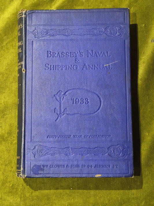 Brassey's Naval and Shipping Annual 1933 - Robinson, Ross1