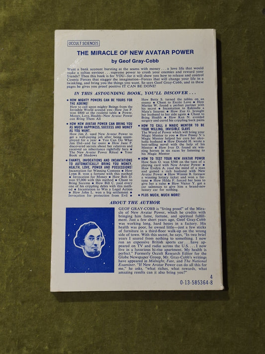 The Miracle of New Avatar Power by Geof Gray-Cobb 1977 2nd Printing Paperback1
