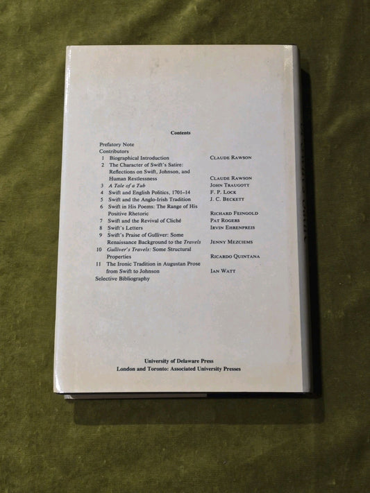 Character of Swift's Satire - Rawson Claude1