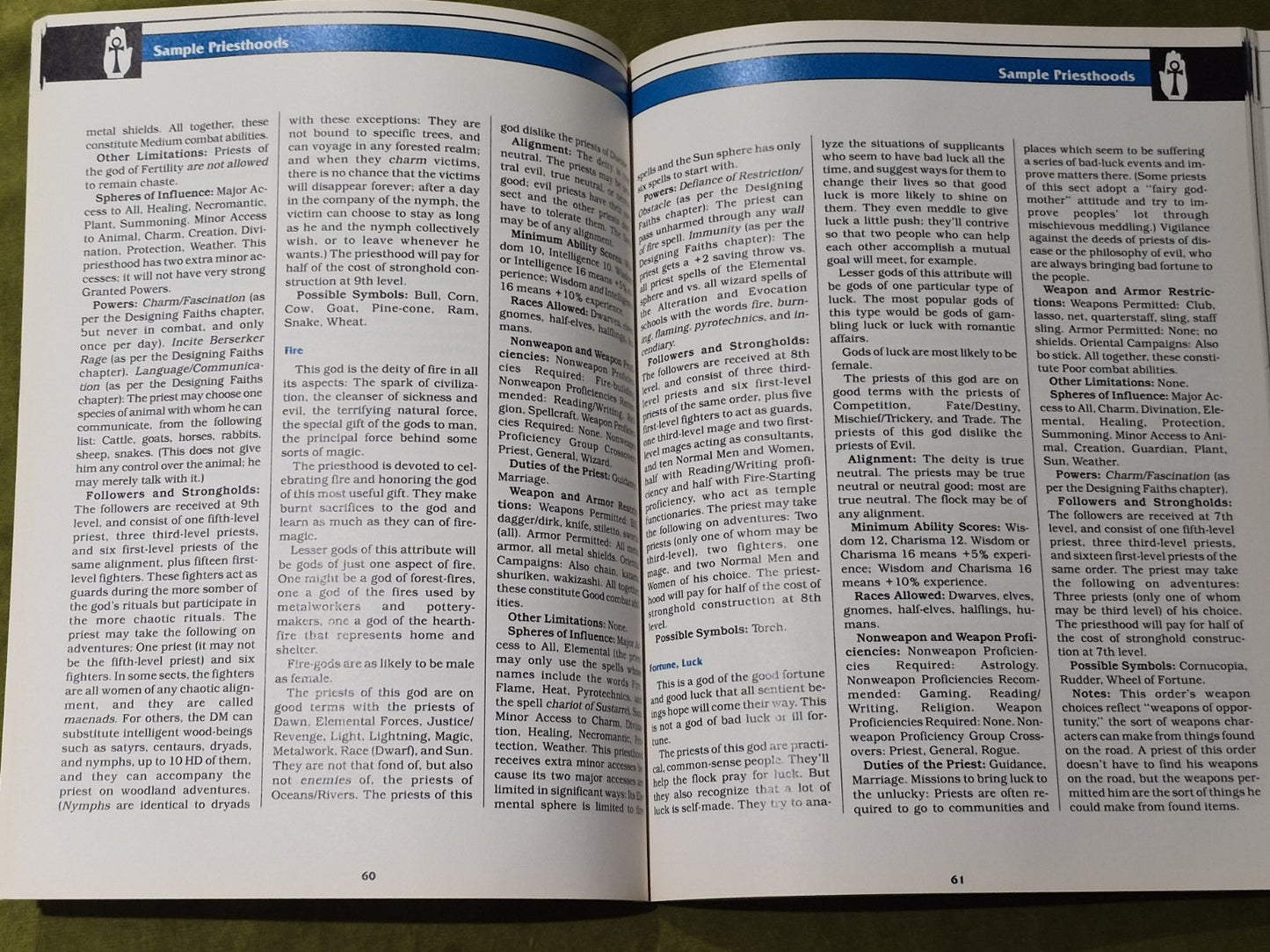 Advanced Dungeons & Dragons Complete Priest's Handbook TSR 21133