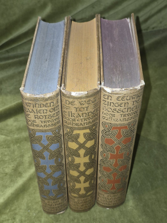 De geschiedenis van het geslacht Bjorndal 3 Vols c1936 Gulbranssen Trilogy HC1