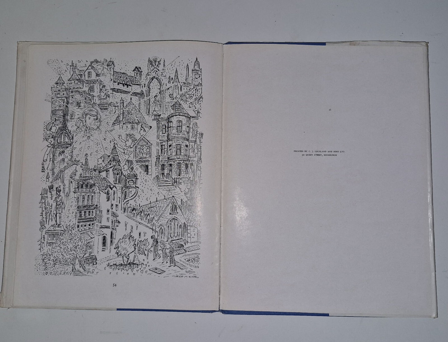 THE ENCHANTED CAPITAL OF SCOTLAND JESSIE M KING ILLUSTRATED 1945 1st Edition.18