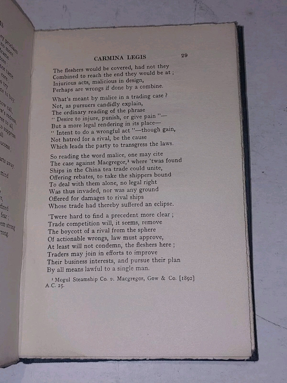 Carmina Legis / Verses Illustrative of the Law of Scotland (1920) WM Gloag Book7