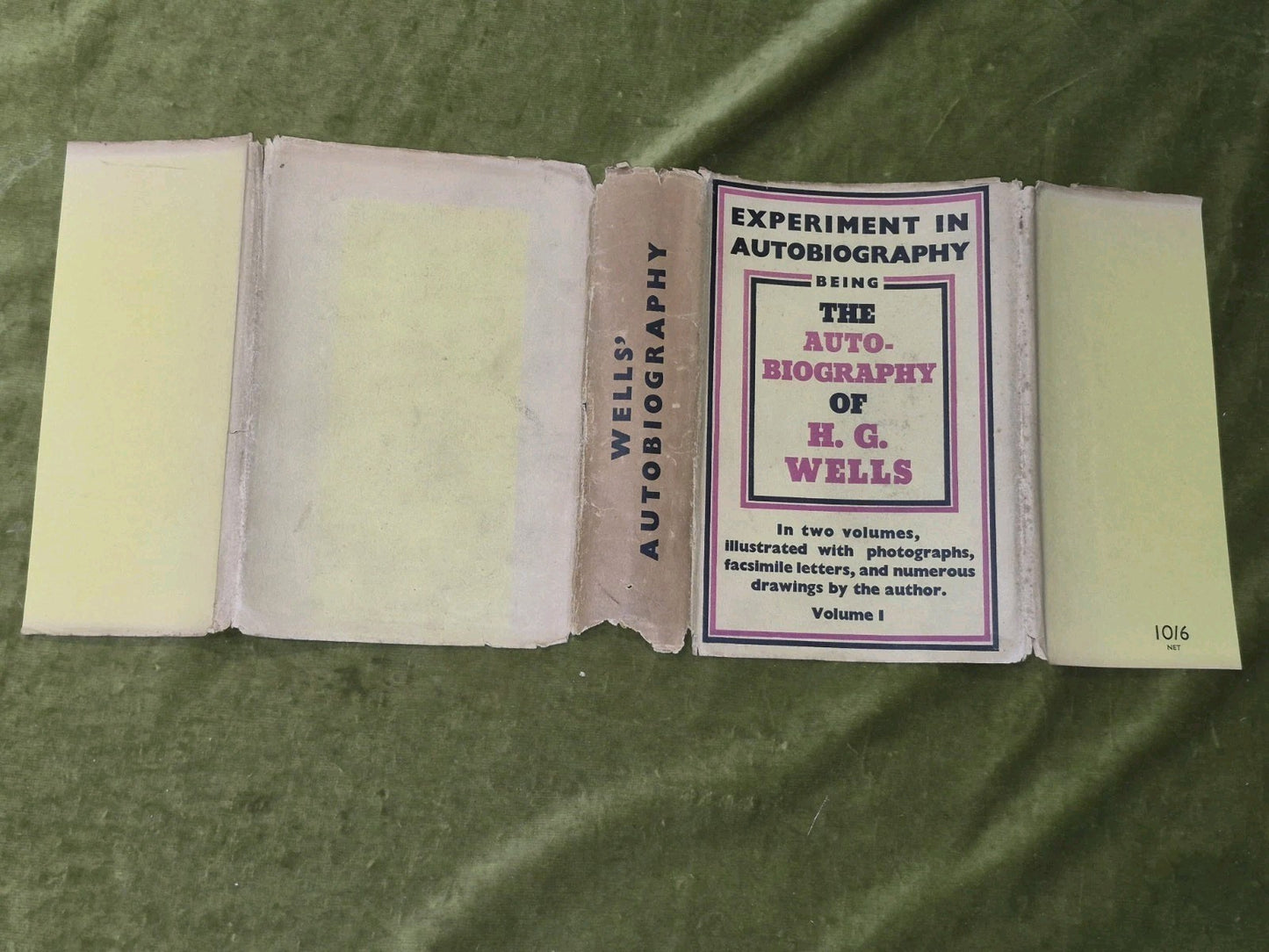AUTOBIOGRAPHY OF H.G. WELLS (1934, First Edition) Volume 1 Victor Gollancz8