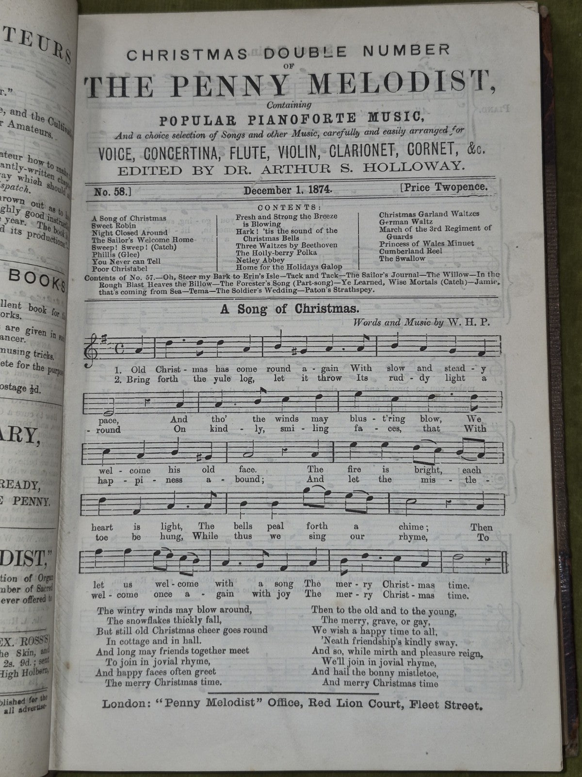 'The Penny Melodist' Collection Of Popular Songs & Instrumental Vol 7 8 9 1874 7