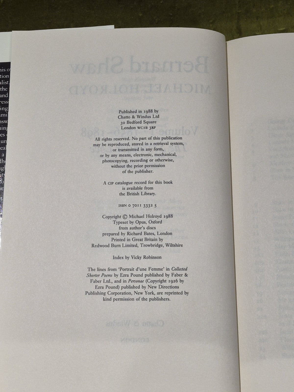 George Bernard Shaw - Michael Holroyd - Compete 5 Volume Set Bound As 4 volumes4